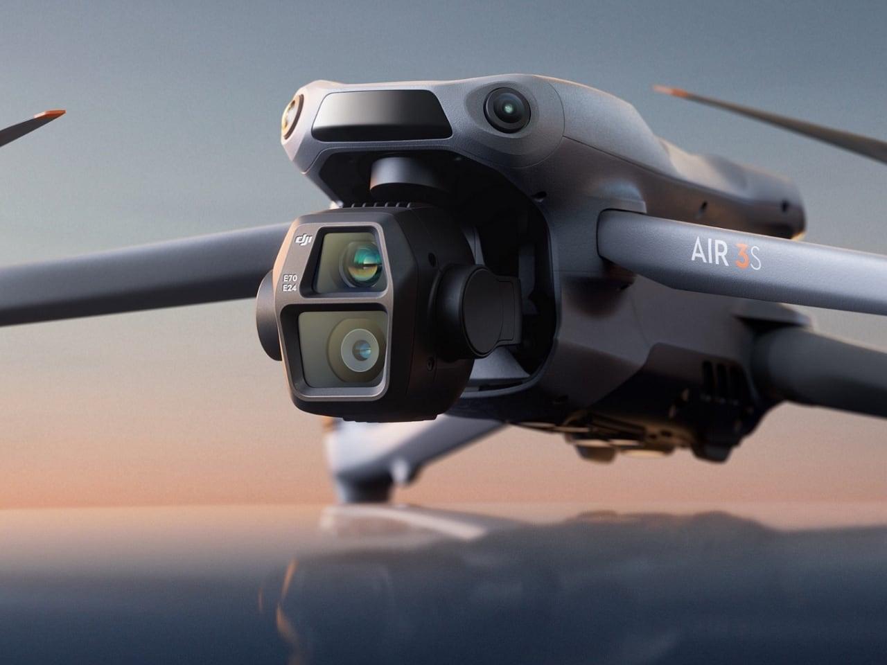 Dron grabando contenido premium